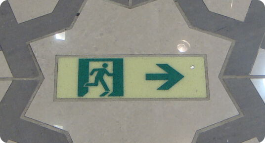 消防避難誘導標識