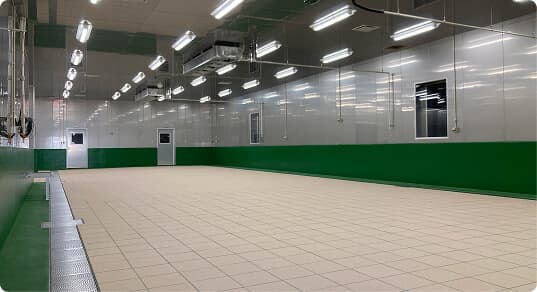 食品工場・厨房向け防滑床材